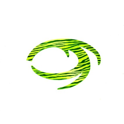 Хвост Fishon Dragon Tail L Yellow Fluo Barred 6pcs фото 1