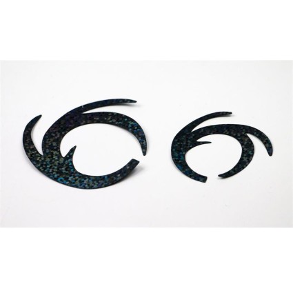 Хвост Fishon Dragon Tail M Holographic Black 6pcs фото 1