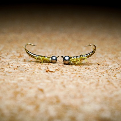 Муха нахлыст TFF SL Stone Fly Nymph #8 Tungsten 5.5mm 1.5g Pale Blue Dun/Natural Back фото 5