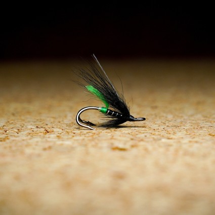 Муха лососевая TFF Green Butt Ken Sawada SD3 Double Hook #6 фото