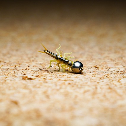 Муха нахлыст TFF SL Stone Fly Nymph #10 Tungsten 4.5mm 1g Golden Olive фото 1