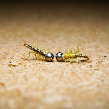 Муха нахлыст TFF SL Stone Fly Nymph #10 Tungsten 4.5mm 1g Golden Olive фото 2