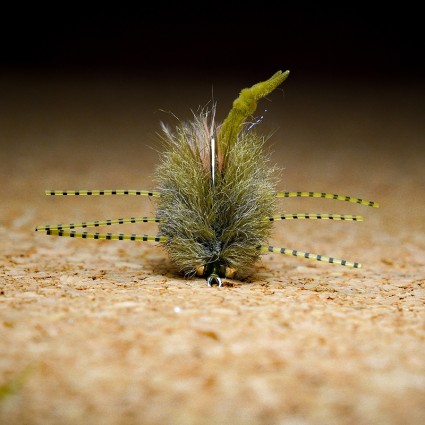 Муха нахлыст TFF Crimea Strong Arm Merkin Crab #4 Olive фото 2