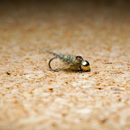 Муха нахлыст TFF Crimea Tungsten Bead Hare's Ear #14 Olive фото 1