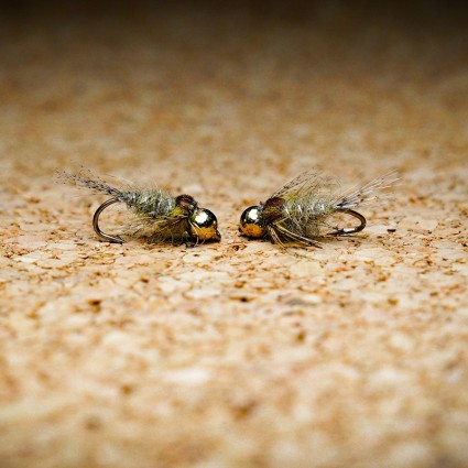 Муха нахлыст TFF Crimea Tungsten Bead Hare's Ear #14 Olive фото 2