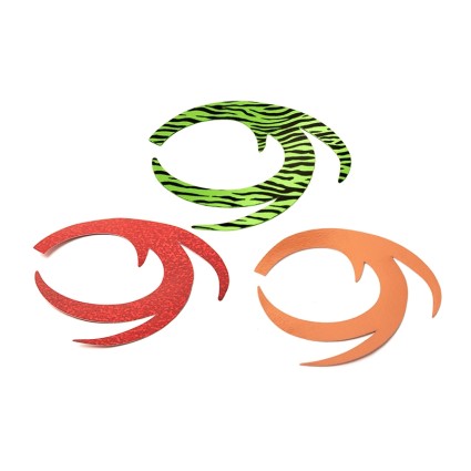 Хвост Fishon Dragon Tail XL Orange Fluo Barred 4pcs фото