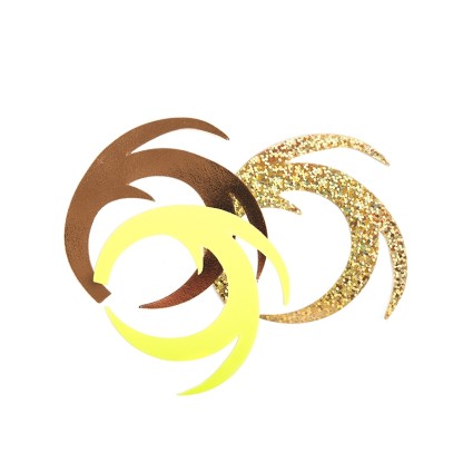 Хвост Fishon Dragon Tail XXL Yellow Fluo 3pcs фото