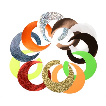 Хвост Fishon Jumbo Wiggle Tails Wide Holographic Rainbow 3pcs фото