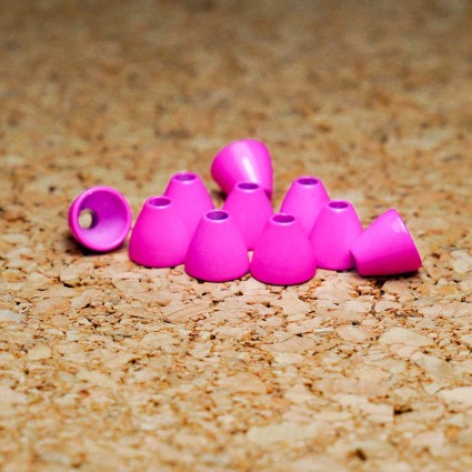 Конус TFF Tungsten Cone Head 6X6mm 1g 10pcs Fl Pink фото