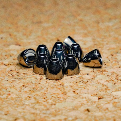 Конус TFF Tungsten Cone Head 6X6mm 1g 10pcs Black Nickel фото