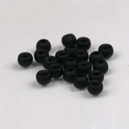 Головки TFF Tungsten Beads Regular Matte Black 4.0mm 10pcs фото