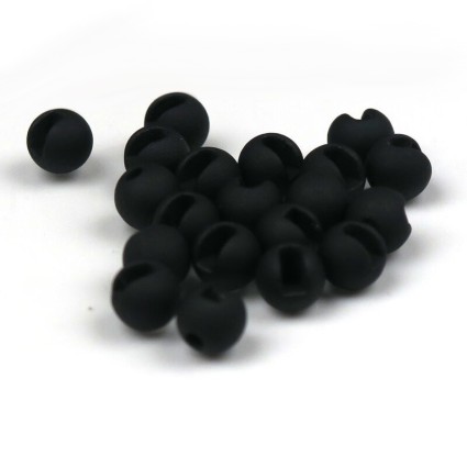 Головки TFF Tungsten Beads Slotted Matte Black 4.5mm 10pcs фото