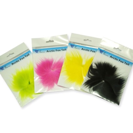 Мех песца TFF Arctic Fox Tail Deep Fuchsia фото