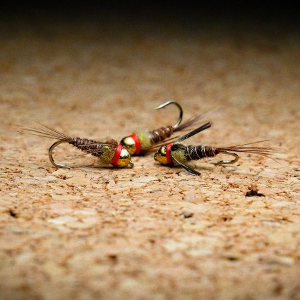 Муха нахлыст TFF SB Tungsten Head 3.5mm Pheasant Tail Gold #12 Natural/Orange фото 2