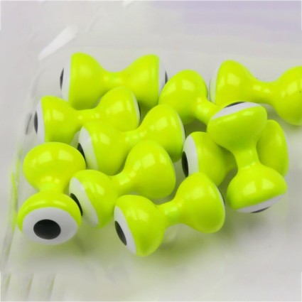 Гантели Hareline Double Pupil Lead Eyes X-Large #8 Chart/White/Black фото 1