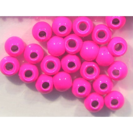 Головки Hareline Dazzle Brass Beads Fl Pink 5/32 3.8mm фото 1