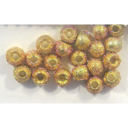Головки Hareline Gritty Brass Beads #153 Gold Grit 5/32 3.8mm фото 1