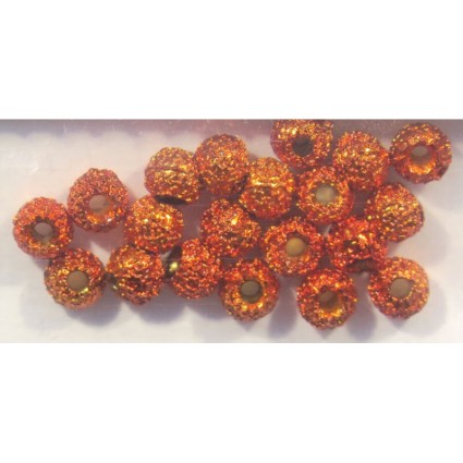 Головки Hareline Gritty Brass Beads #271 Orange Grit 5/32 3.8mm фото 1