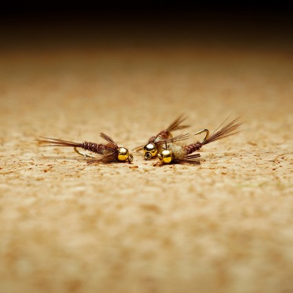 Муха нахлыст TFF SB Tungsten Head 3.5mm Pheasant Tail Gold #12 Natural фото 2