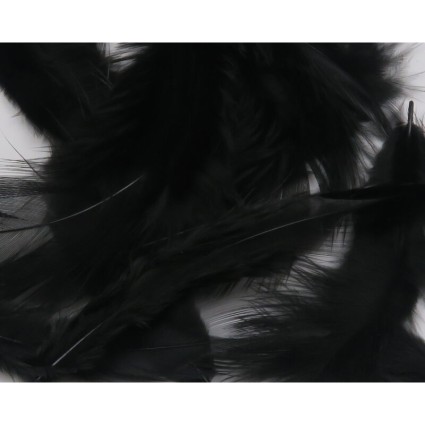 Перо Hareline Soft Hackle #11 Black фото 1