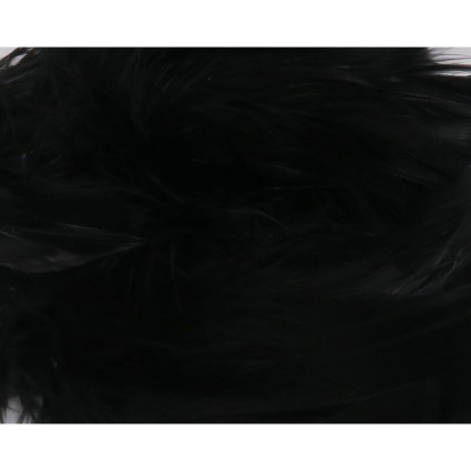 Перо Hareline Intruder Feather Prop Hackle #11 Black фото 1