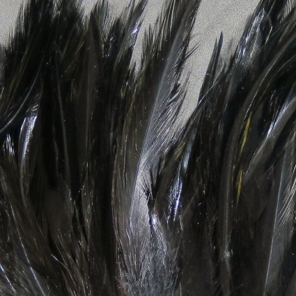 Перо Hareline 6-7'' Woolly Bugger Saddle Hackle #11 Black фото 2