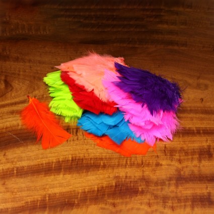 Перо Hareline Intruder Feather Prop Hackle #187 Hot Orange фото 2