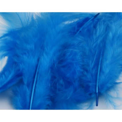 Перо Hareline Soft Hackle #199 KingFisher Blue фото 1