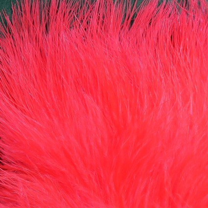 Перо марабу Hareline UV2 Premium Selected Marabou Hot Red фото 1