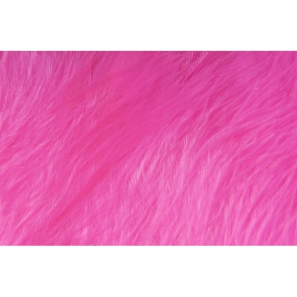 Перо марабу Hareline Wooly Bugger Marabou #133 Fl Hot Pink фото 1