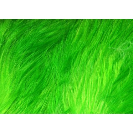 Перо марабу Hareline Wooly Bugger Marabou #132 Fl Green фото 1