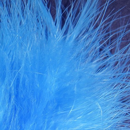 Перо марабу Hareline X-Select Marabou #125 Fl Blue фото 1
