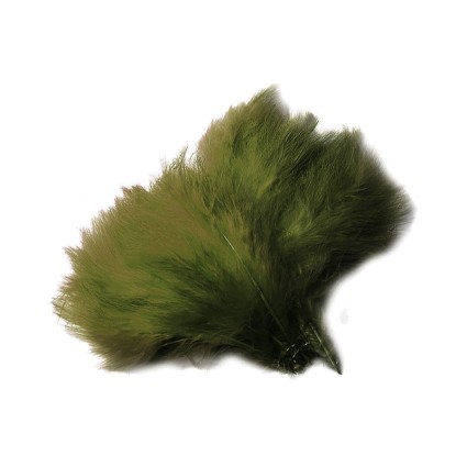 Перо марабу Hareline Marabou Blood Quills #95 Dark Olive фото 1