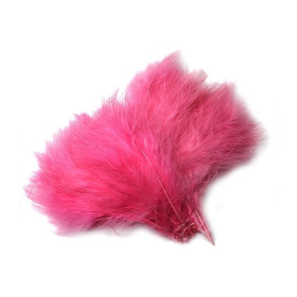 Перо марабу Hareline Marabou Blood Quills #126 Fl Cerise фото 1
