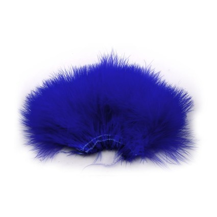 Перо марабу Hareline Marabou Blood Quills #23 Blue фото 1