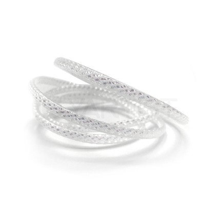 Плетёная трубка Hareline E-Z Body Large #284 Pearl фото