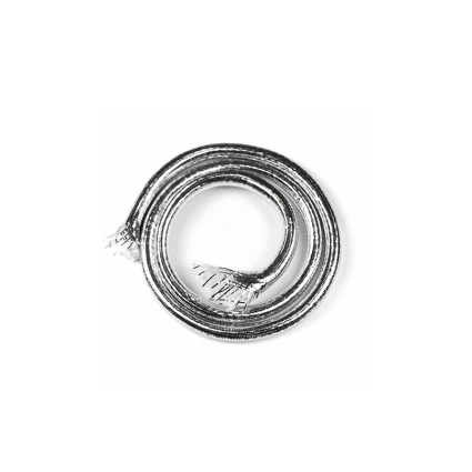 Плетёная трубка Hareline Flashabou Tubing Medium Silver #344 фото