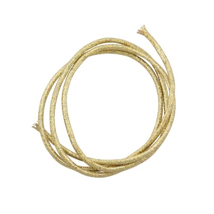 Плетёная трубка Hareline Holographic Mylar Cord MED Gold #153 фото