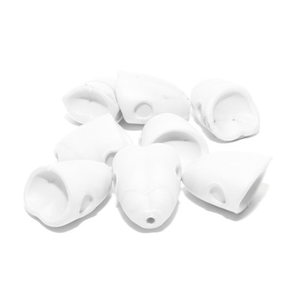 Поппер Hareline Double Barrel Popper Bodies Large #377 White фото 1