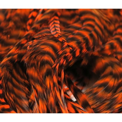 Седло петуха Hareline Half Grizzly Saddle #271 Orange фото 1