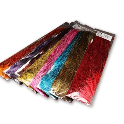 Седло петуха Hareline Half Grizzly Saddle #271 Orange фото 2