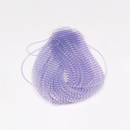 Силикон Hareline Chicone's Barred Regular Crusher Legs #6 Purple/Clear фото 2