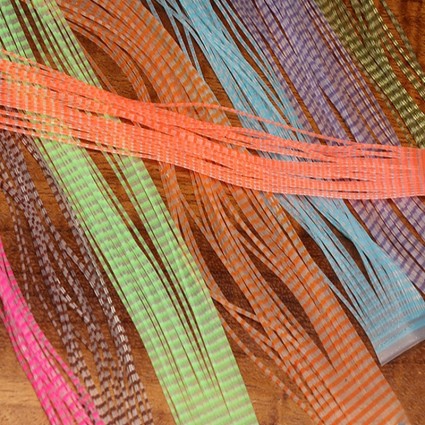 Силикон Hareline Chicone's Barred Regular Crusher Legs #8 Fl Blue/Clear фото 2