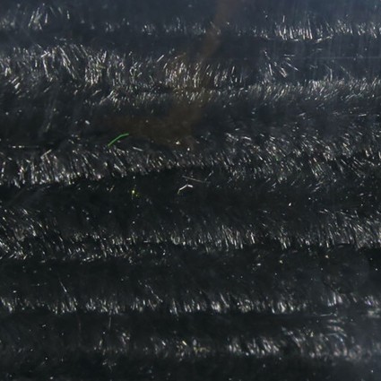 Синель Hareline Chenille Medium Black фото 1