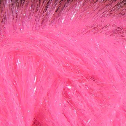 Синель Hareline Large Krystal Hackle #133 Fl Hot Pink фото 1
