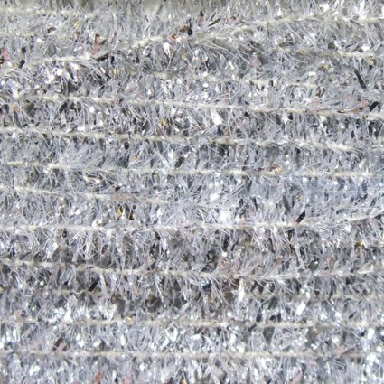 Синель Hareline Solid Tinsel Chenille #344 Silver фото 1