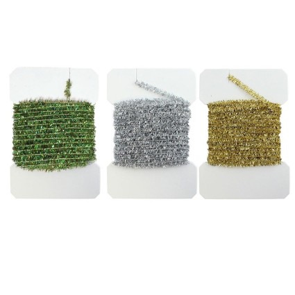 Синель Hareline Solid Tinsel Chenille #344 Silver фото 3