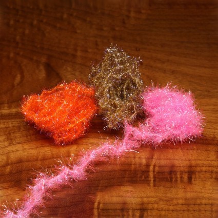 Синель Hareline SR UV Estaz Chenille Grande 30mm #182 Amber Orange фото 2