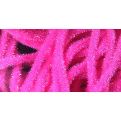 Синель Hareline Velvet Chenille Micro #133 Fl Hot Pink фото 1