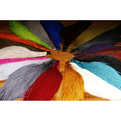 Скальп петуха Hareline Half Cape #11 Black фото 2